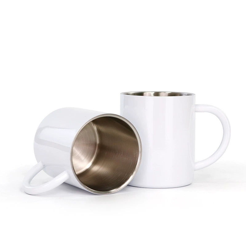 300ml Sublimation Blank Double Wall Stainless Steel Coffee Mug-300ml不锈钢马克杯