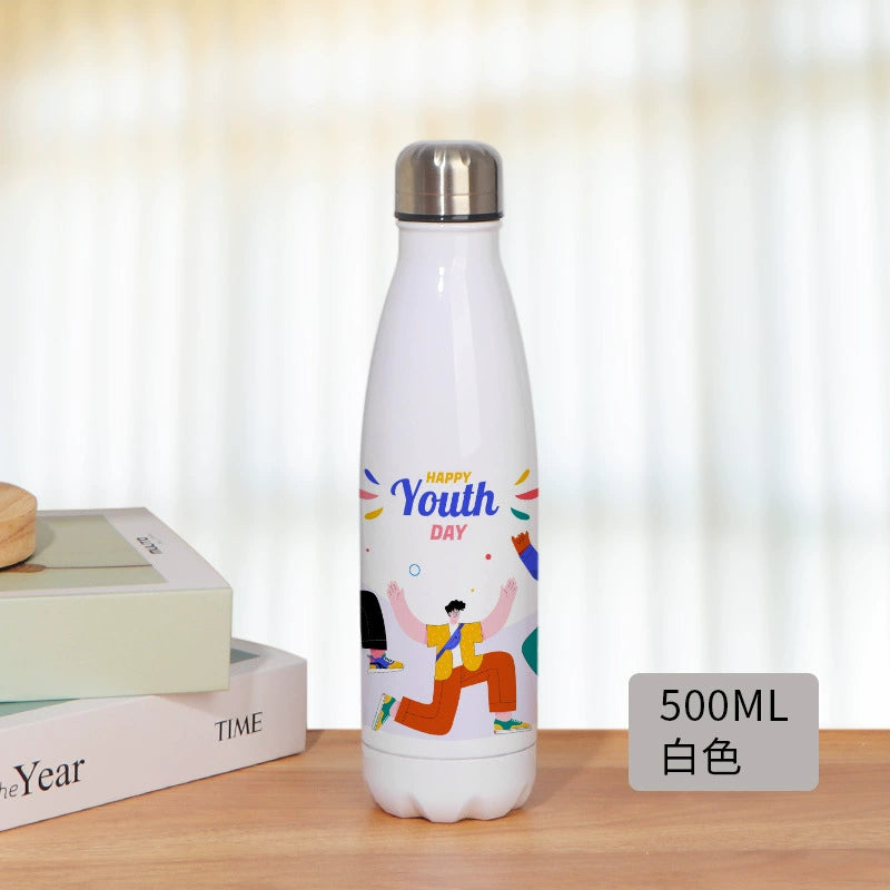 500ml Double Wall Thermos Vacuum Flask Stainless Steel Bottle-350ml 500ml可乐瓶保温杯