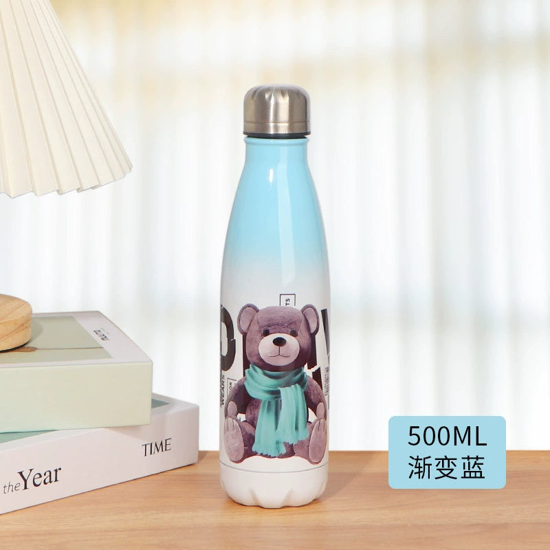 500ml Double Wall Thermos Vacuum Flask Stainless Steel Bottle-350ml 500ml可乐瓶保温杯