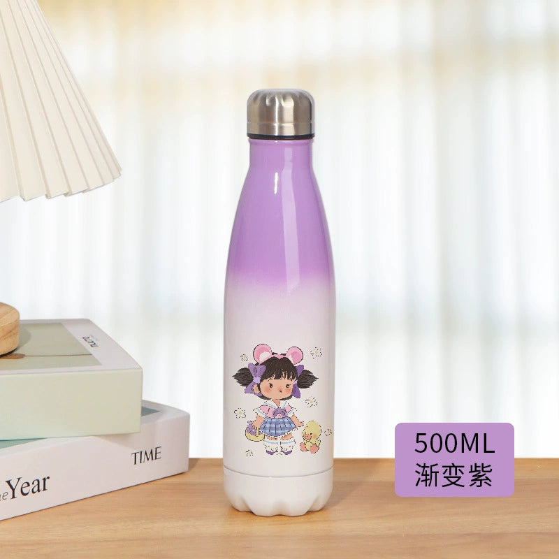 500ml Double Wall Thermos Vacuum Flask Stainless Steel Bottle-350ml 500ml可乐瓶保温杯