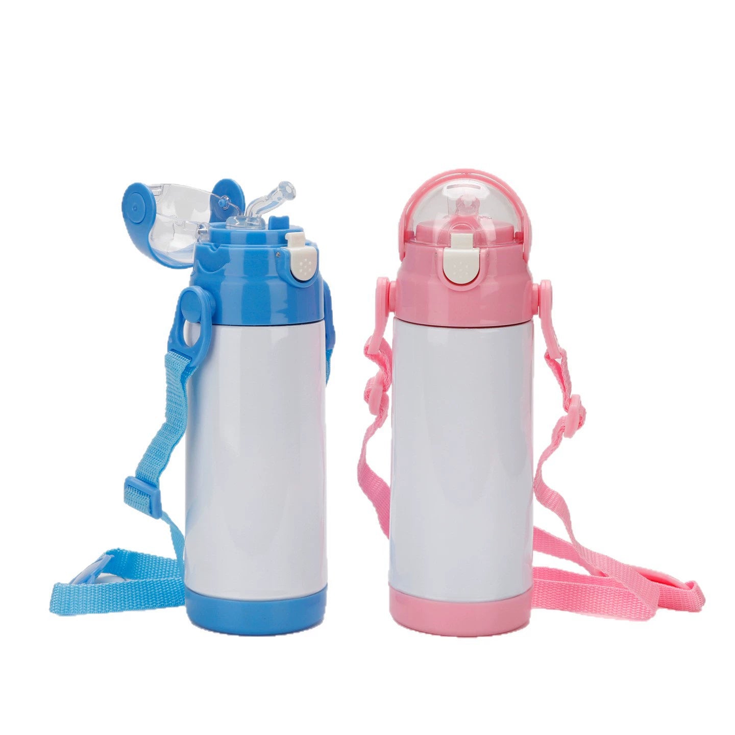 Kids Water Bottle Thermos Sublimation 304 Stainless Steel with Straw-350ml儿童不锈钢保温杯