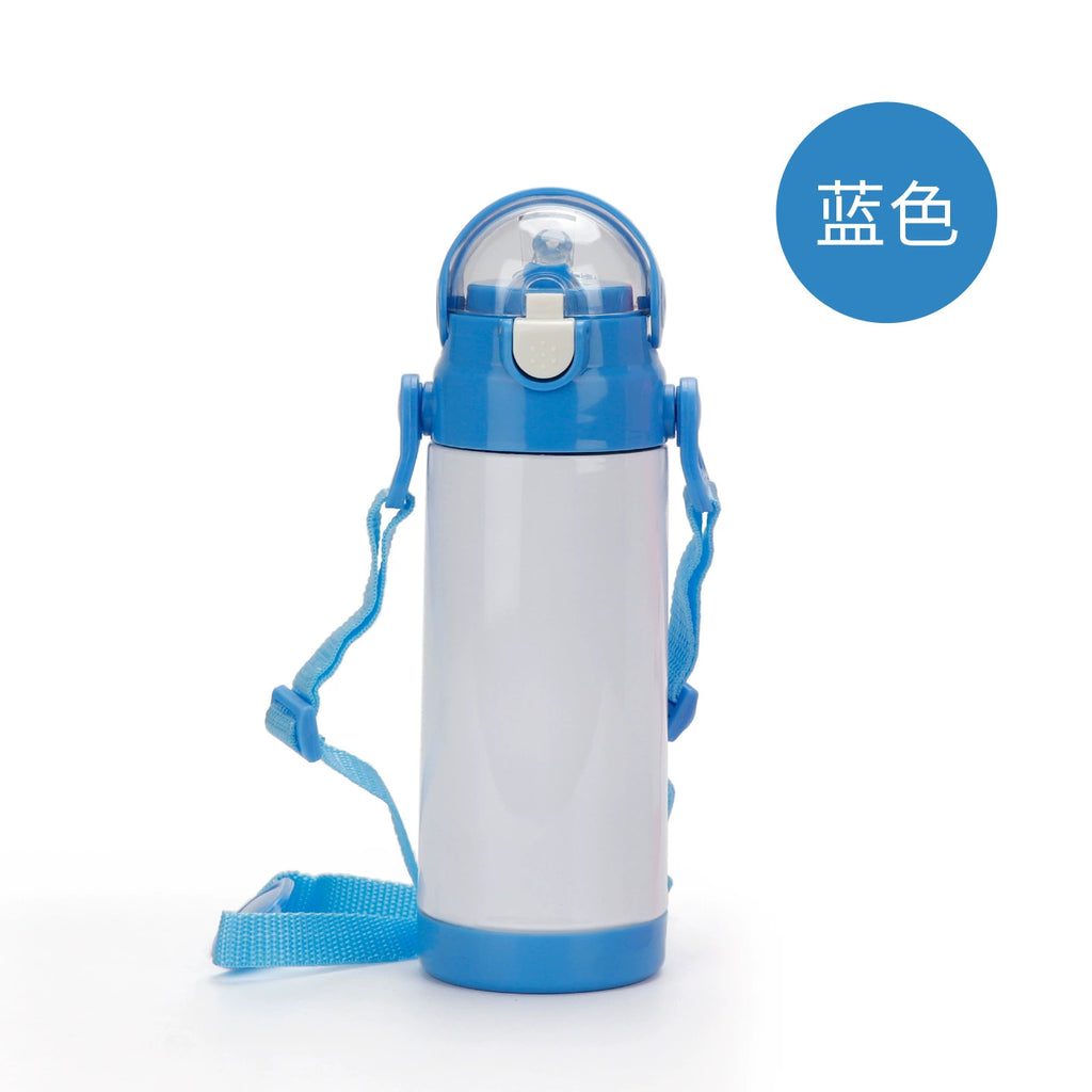 Kids Water Bottle Thermos Sublimation 304 Stainless Steel with Straw-350ml儿童不锈钢保温杯