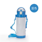 Kids Water Bottle Thermos Sublimation 304 Stainless Steel with Straw-350ml儿童不锈钢保温杯
