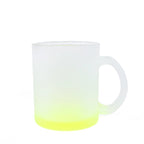 11oz Custom Gradient Color Frosted Glass Cup-11oz彩色玻璃杯
