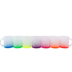 11oz Custom Gradient Color Frosted Glass Cup-11oz彩色玻璃杯