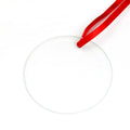 3.5 Inch Round Glass Ornament Large Blank Hanging Glass for Custom Holiday Decor-3.5寸圆形玻璃挂件