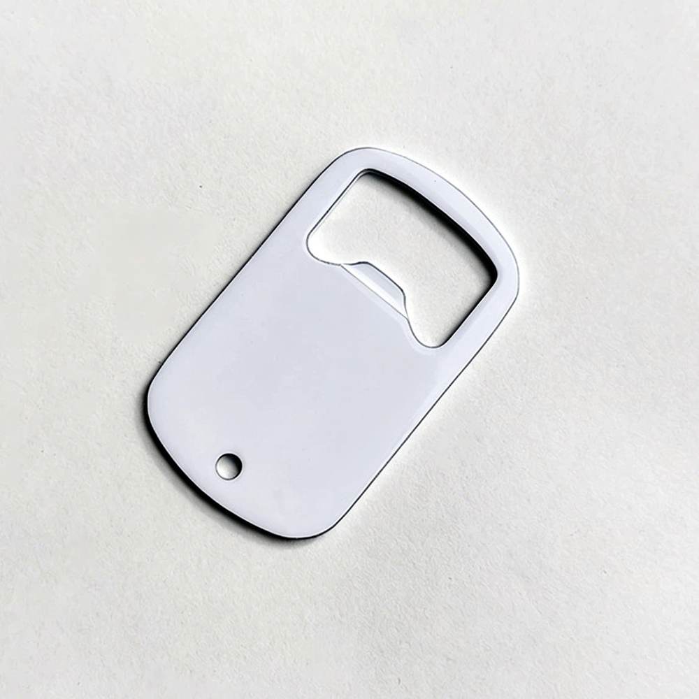 Pendant Style White Stainless Steel Bottle Opener-白色不锈钢开瓶器（挂件状）