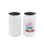 Aluminum Can Water Bottle with Printed Logo Direct Drinking Sublimation-350ml可乐罐铝水壶