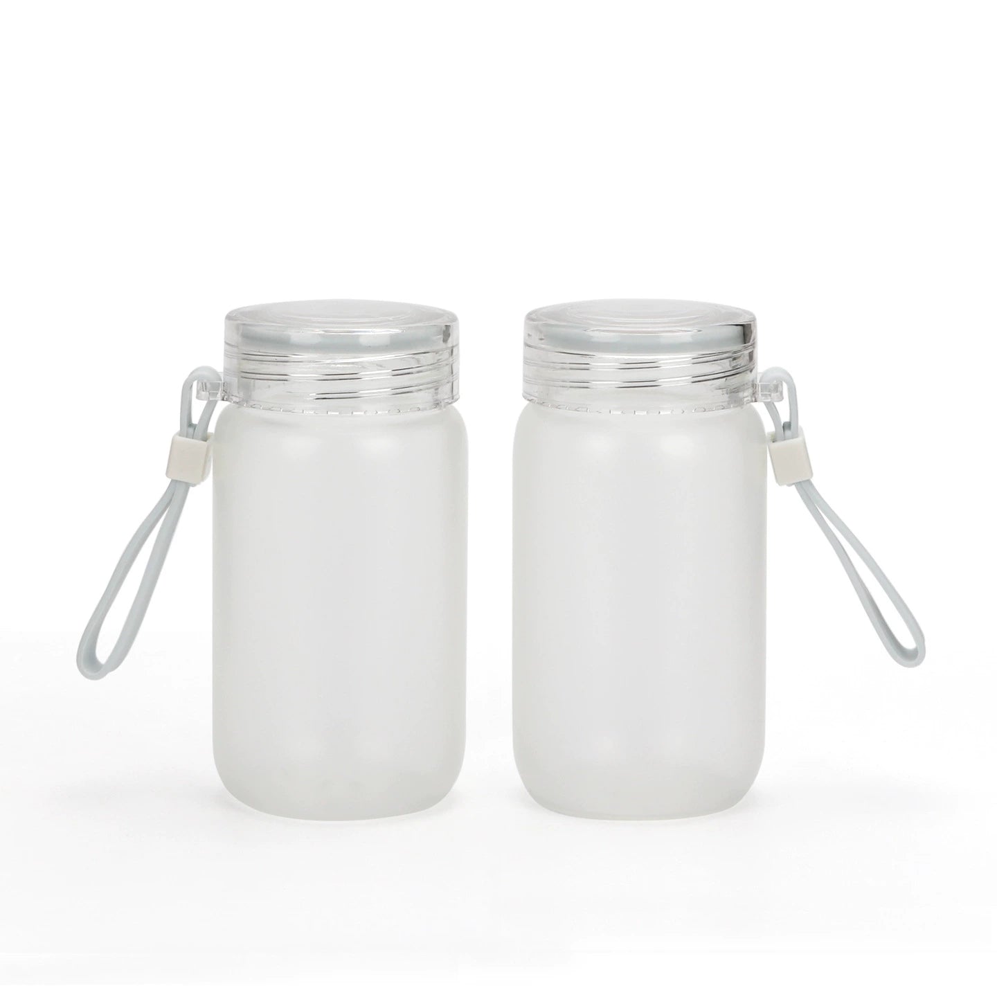 Blank Sublimation Customizable Frosted Glass Water Bottle-400ml 500ml磨砂玻璃水瓶