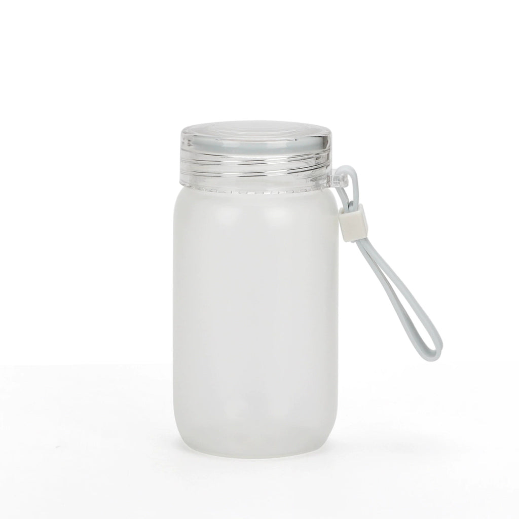 Blank Sublimation Customizable Frosted Glass Water Bottle-400ml 500ml磨砂玻璃水瓶