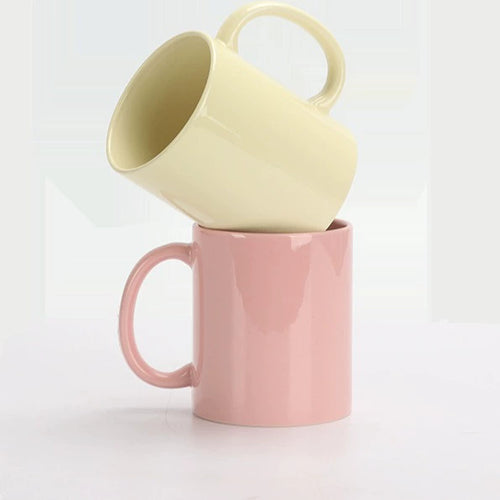 11OZ Frosted Ceramic Cup Thermal Transfer Mug-11oz彩色陶瓷马克杯