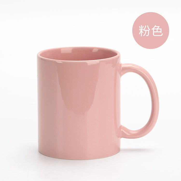 11OZ Frosted Ceramic Cup Thermal Transfer Mug-11oz彩色陶瓷马克杯