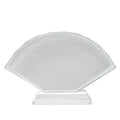 Fan Shaped Coated Crystal Elegant Fan Crystal for Award & Decoration-扇形涂层水晶