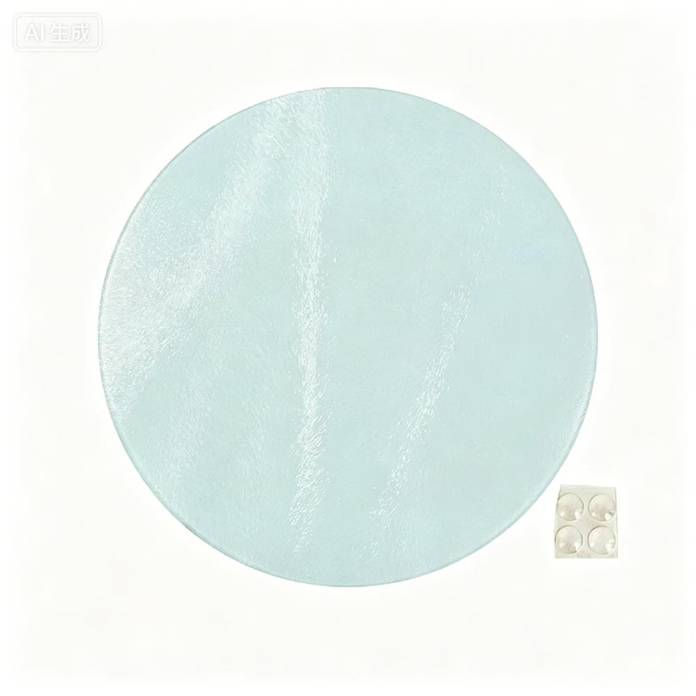 Round Glass Chopping Board Food Safe Cutting Board for Home-30cm圆形玻璃菜板