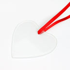 3.5 Inch Heart Shaped Glass Ornament Large Heart Glass Hanging for Gift Decor-3.5寸心形玻璃挂件