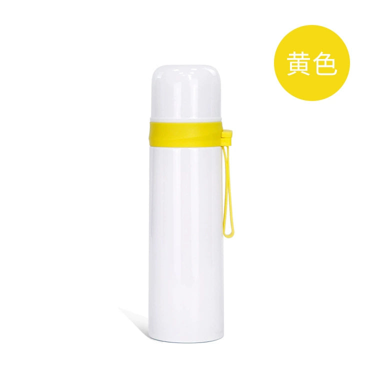 500ml Stainless Steel Thermos Colorful Sublimation Printable Vacuum Cup-500ML彩色吊带子弹头保温杯