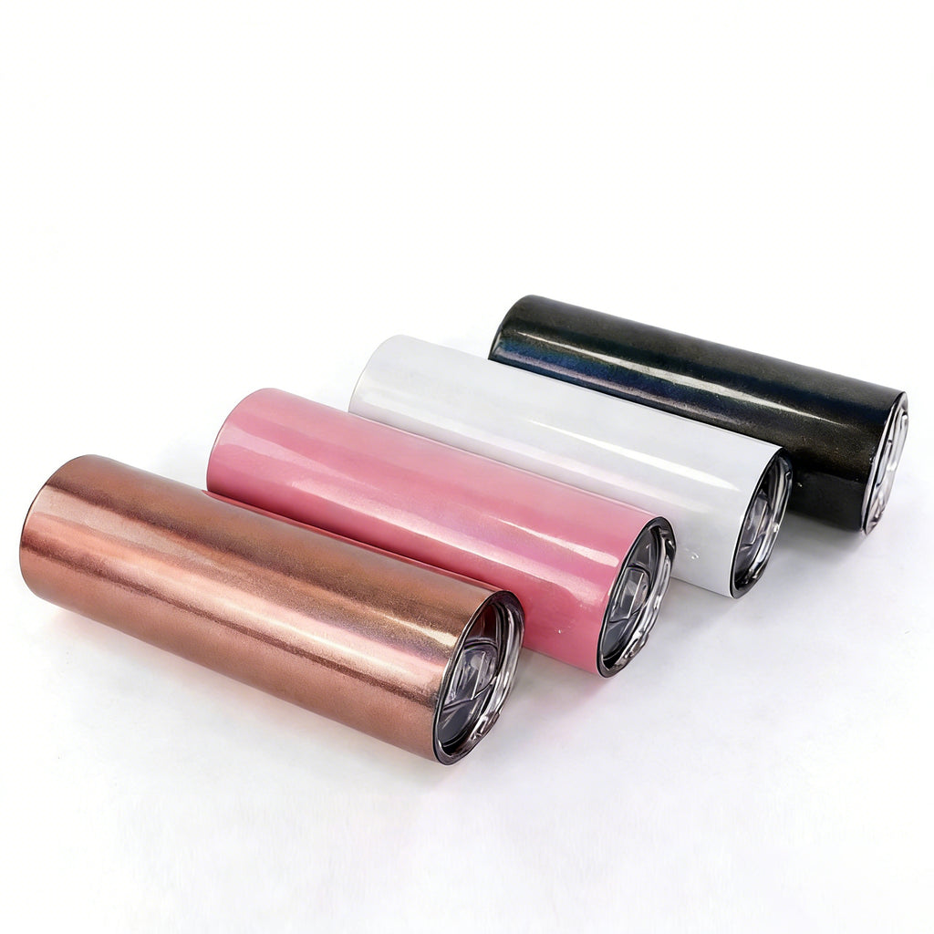 Heat Transfer Stainless Steel Tumbler Drinking Straw Cup 600ML