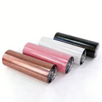 Heat Transfer Stainless Steel Tumbler Drinking Straw Cup 600ML