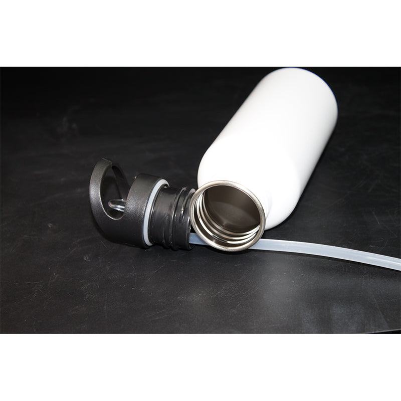 Blank Thermal Transfer Coated Customized 600ml of white stainless steel pot-600ml白色不锈钢水壶