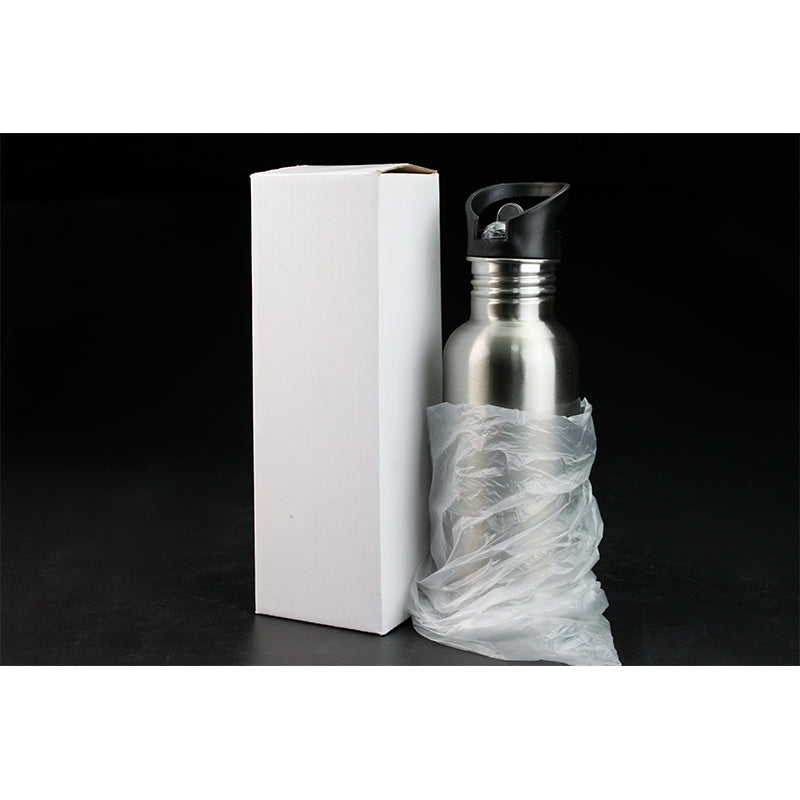 Blank Thermal Transfer Coated Customized 600ml of silver stainless steel pot-600ml不锈钢水壶
