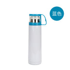 500ml Vacuum Insulated Bottle Tea Cup Colored Lid-500ML透明盖不锈钢保温水杯