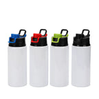 600ml Outdoor Single Wall Sports Water Bottle Hiking Sublimation Aluminum Water Bottle-600ML彩色盖大口铝水壶