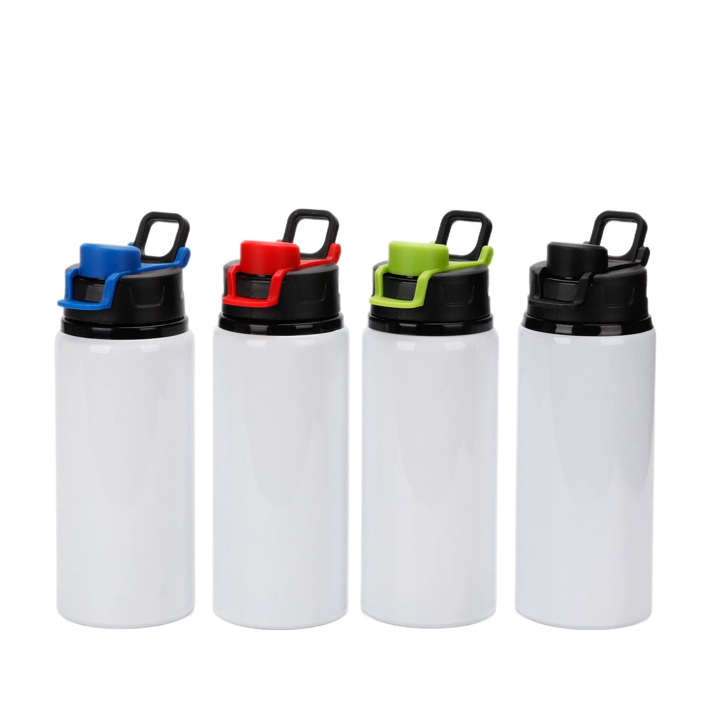 600ml Outdoor Single Wall Sports Water Bottle Hiking Sublimation Aluminum Water Bottle-600ML彩色盖大口铝水壶