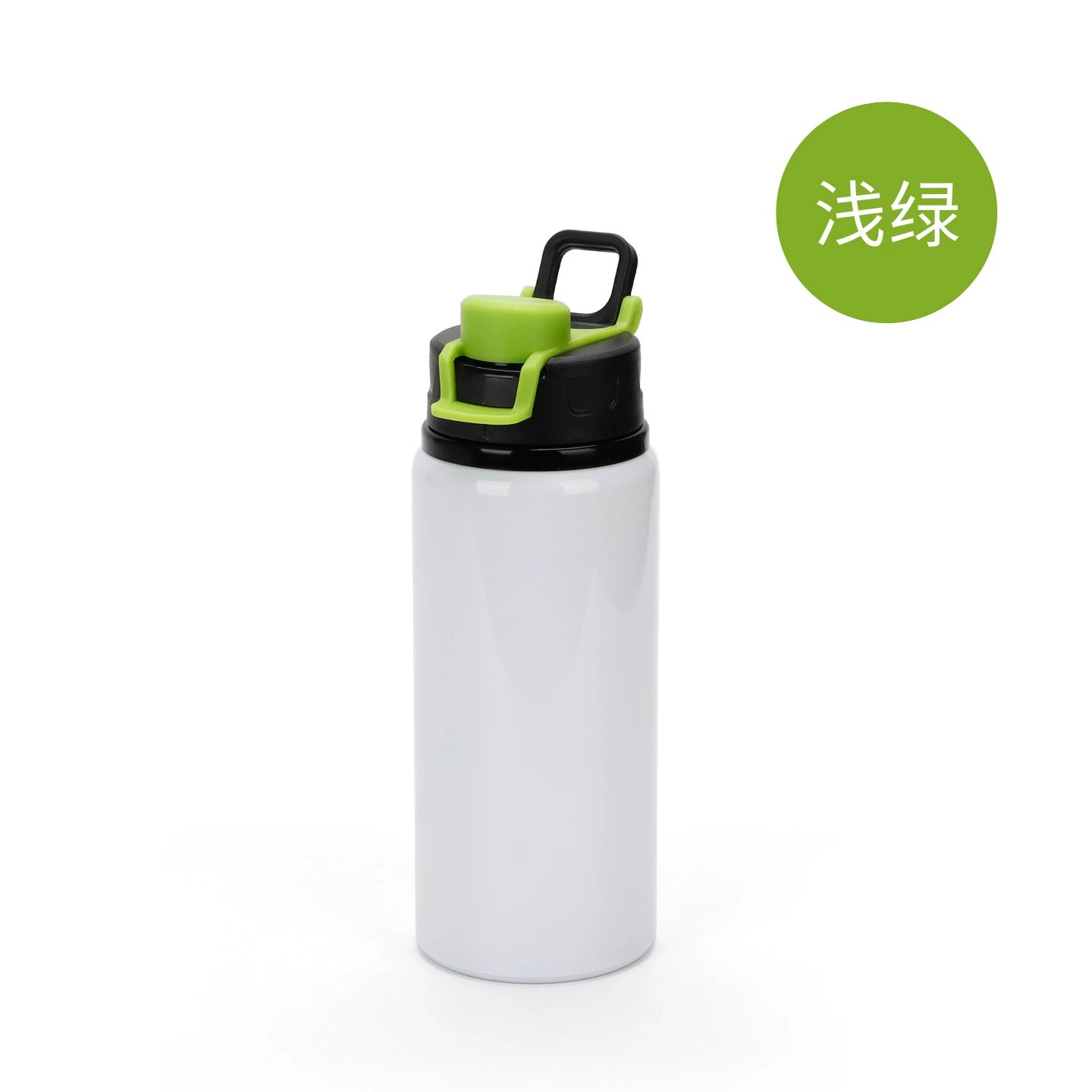 600ml Outdoor Single Wall Sports Water Bottle Hiking Sublimation Aluminum Water Bottle-600ML彩色盖大口铝水壶