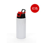 600ml Outdoor Single Wall Sports Water Bottle Hiking Sublimation Aluminum Water Bottle-600ML彩色盖大口铝水壶