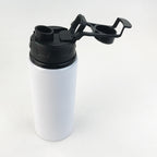 600ml Outdoor Single Wall Sports Water Bottle Hiking Sublimation Aluminum Water Bottle-600ML彩色盖大口铝水壶