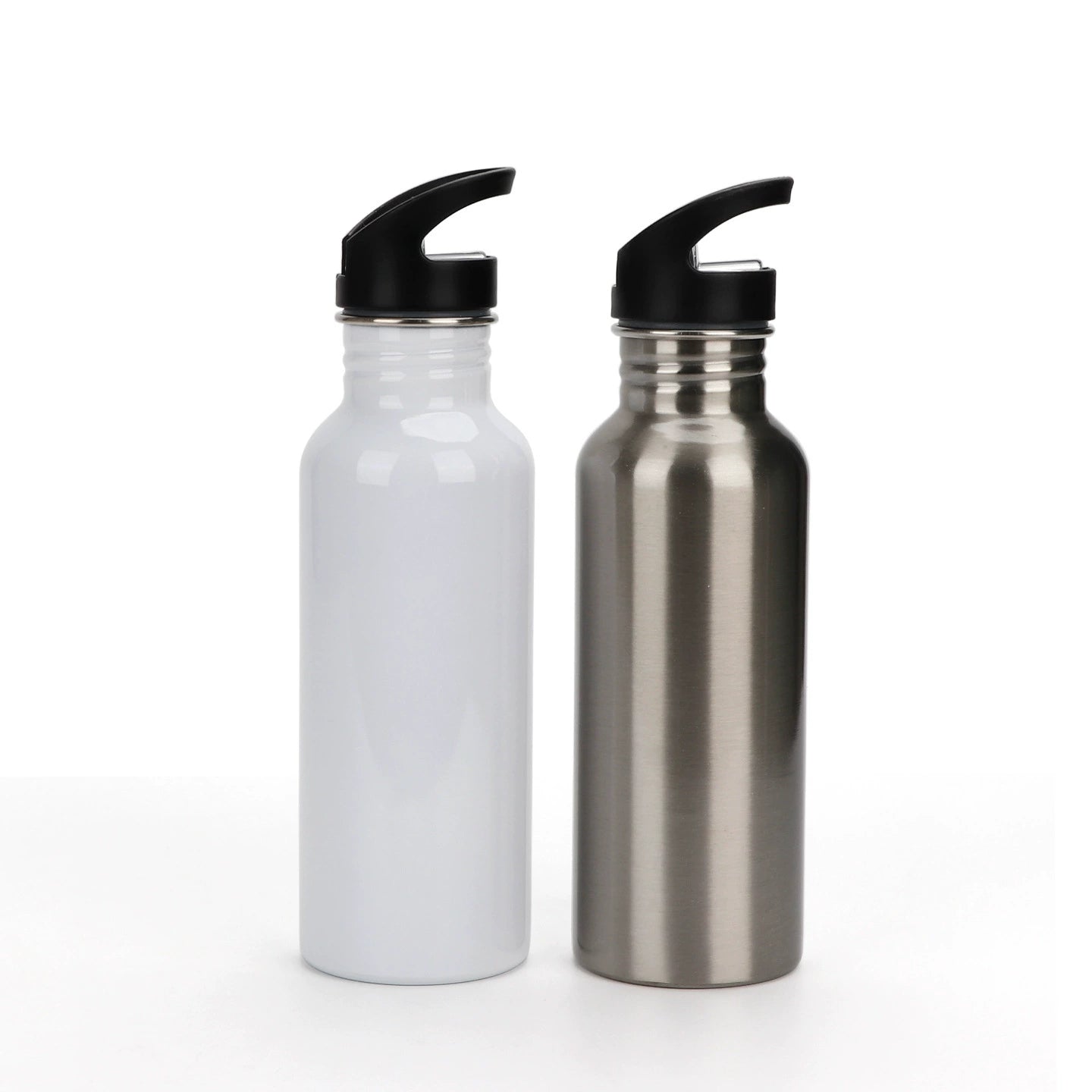 600ml Insulated Reusable Water Bottle 304 Stainless Steel Straw Top Vacuum Type Drink Bottle-600ml大口不锈钢水壶