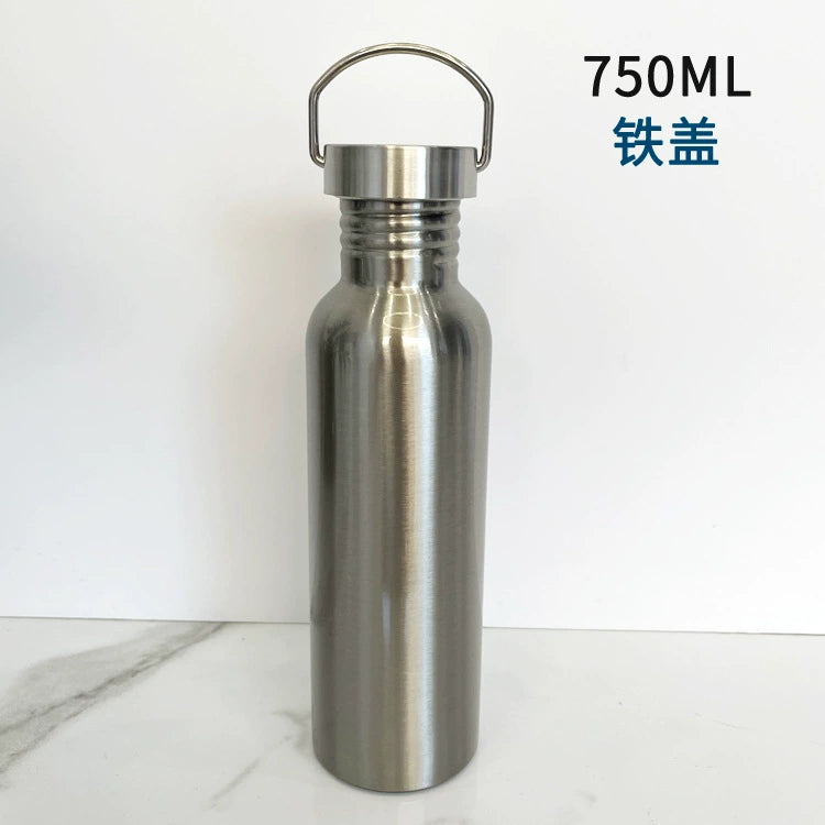 600ml Insulated Reusable Water Bottle 304 Stainless Steel Straw Top Vacuum Type Drink Bottle-600ml大口不锈钢水壶