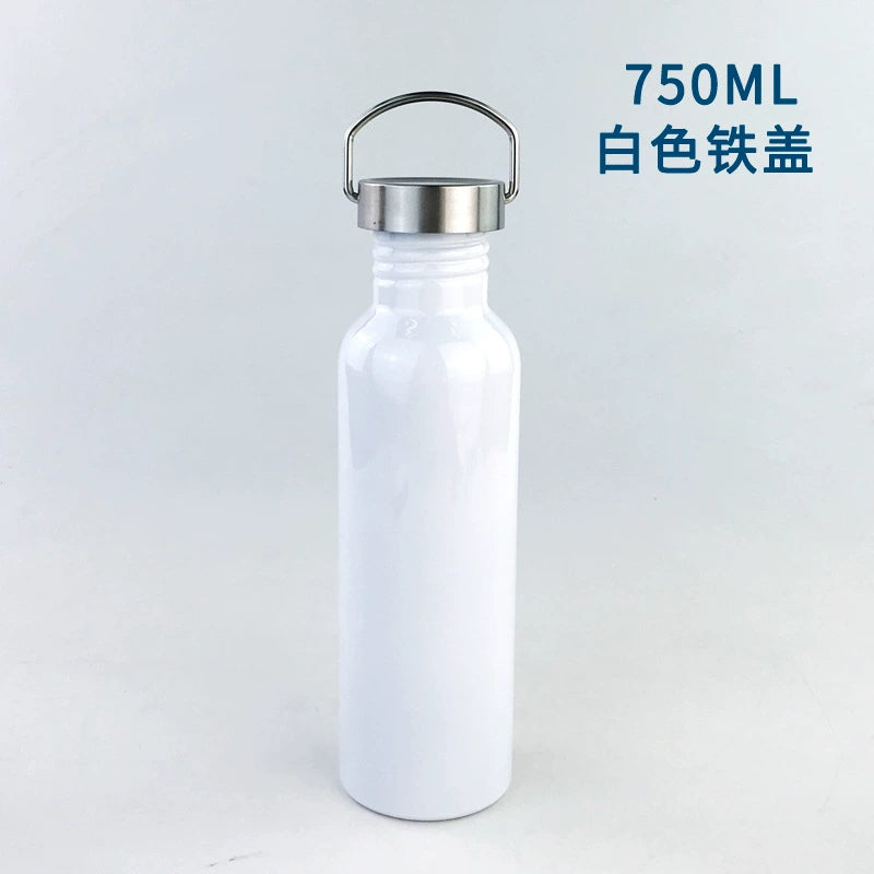 600ml Insulated Reusable Water Bottle 304 Stainless Steel Straw Top Vacuum Type Drink Bottle-600ml大口不锈钢水壶