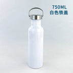 600ml Insulated Reusable Water Bottle 304 Stainless Steel Straw Top Vacuum Type Drink Bottle-600ml大口不锈钢水壶