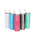 Custom 304 Stainless Steel Cup Double Wall Vacuum Insulated Car Mug-600ML双层不锈钢直身吸管杯