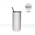 Custom 304 Stainless Steel Cup Double Wall Vacuum Insulated Car Mug-600ML双层不锈钢直身吸管杯