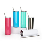 Custom 304 Stainless Steel Cup Double Wall Vacuum Insulated Car Mug-600ML双层不锈钢直身吸管杯