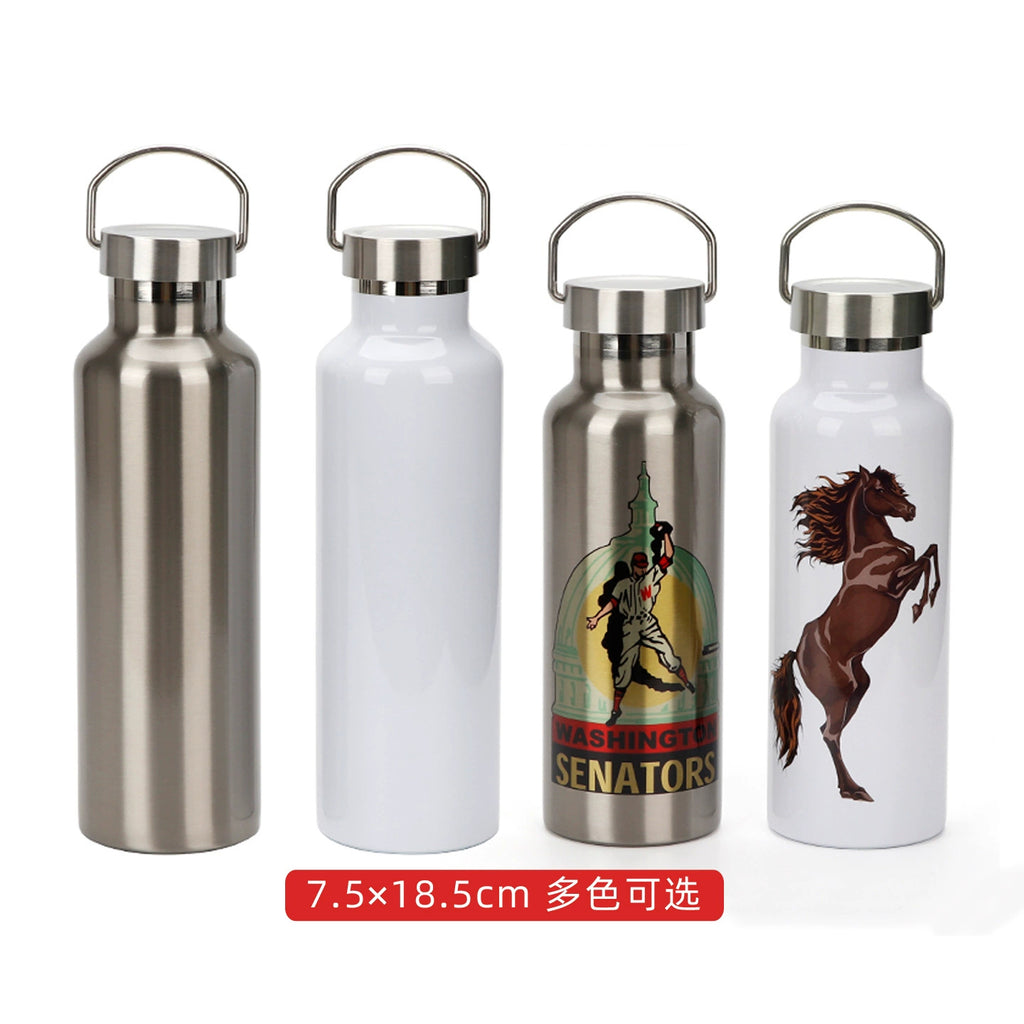 600ml Custom Painting Stainless Steel Double-Layer Insulated Tumbler Logo Water Bottle-600ml 750ml金刚保温杯