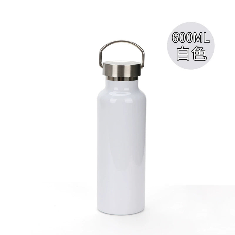 600ml Custom Painting Stainless Steel Double-Layer Insulated Tumbler Logo Water Bottle-600ml 750ml金刚保温杯
