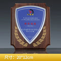 Wooden Trophy Medal Plaques UV Printing Crystal Awards Trophies for School Events-7-07款授权牌