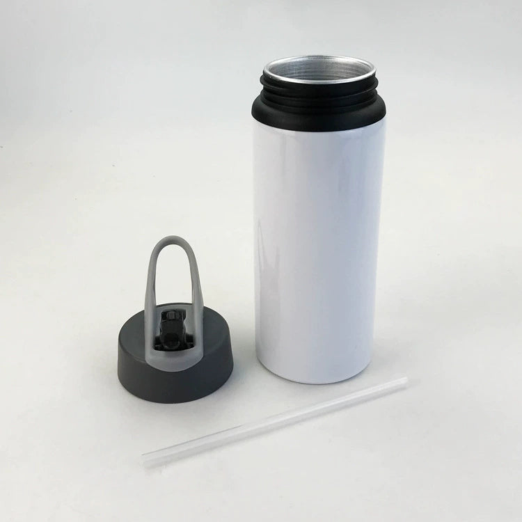 600ML DIY Printable Sublimation Aluminum Sports Water Bottle-600ml鹰嘴大口铝水壶