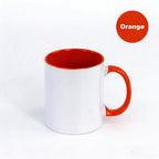 Heat transfer cup 11 oz Interior color painted cup