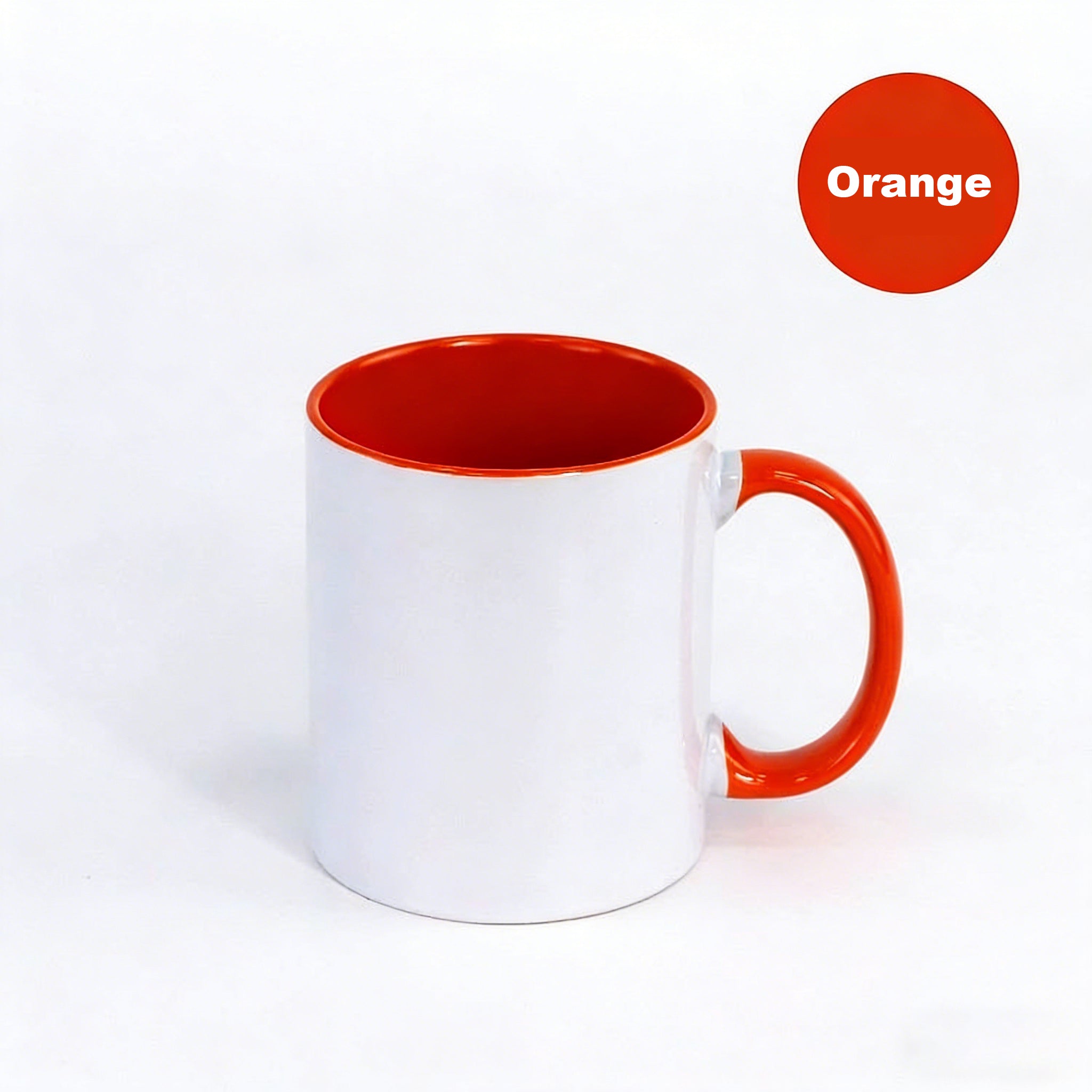 Heat transfer cup 11 oz Interior color painted cup