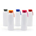 750ml Aluminium Sublimation Blank Travelling Water Bottles-750ML硅胶提绳铝水壶