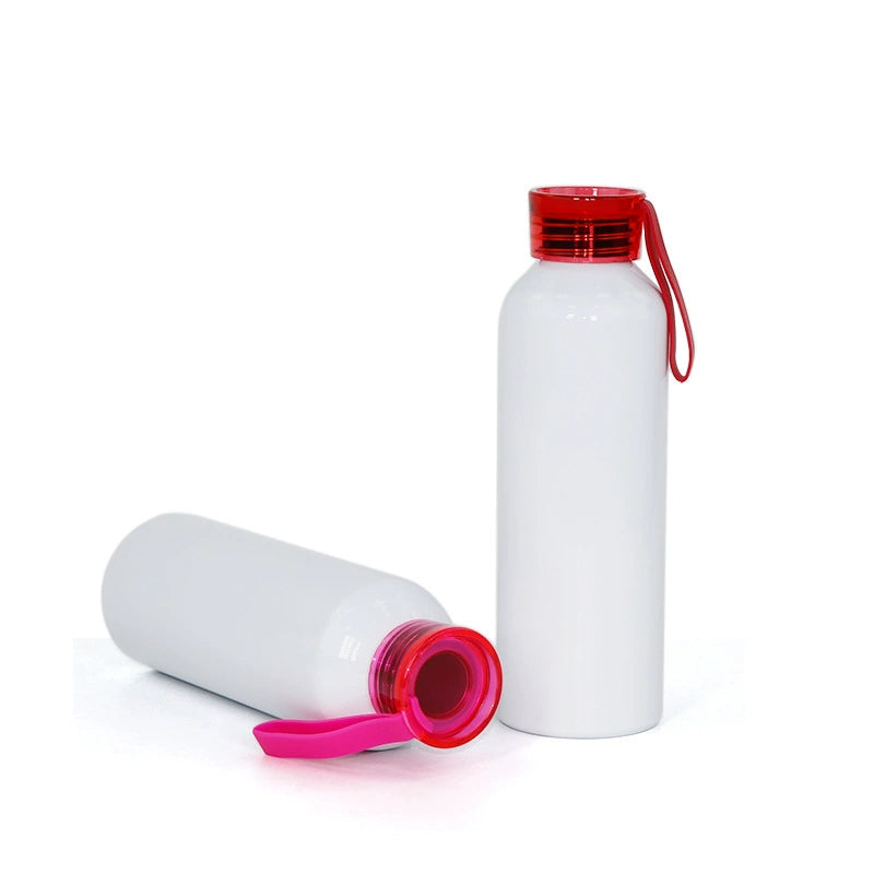 750ml Aluminium Sublimation Blank Travelling Water Bottles-750ML硅胶提绳铝水壶