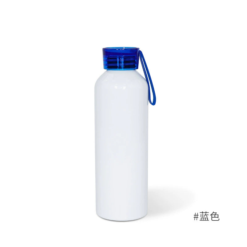 750ml Aluminium Sublimation Blank Travelling Water Bottles-750ML硅胶提绳铝水壶