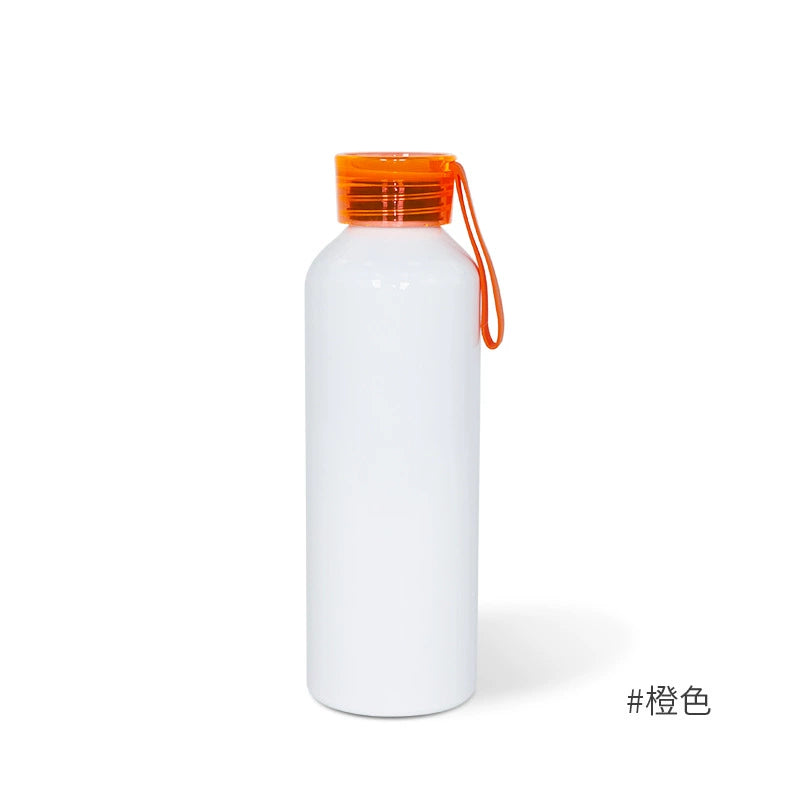 750ml Aluminium Sublimation Blank Travelling Water Bottles-750ML硅胶提绳铝水壶