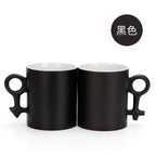 11oz Creative Love Symbols Magic Ceramic Discoloration Sublimation Mug-11oz符号情侣变色杯