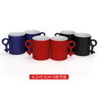 11oz Creative Love Symbols Magic Ceramic Discoloration Sublimation Mug-11oz符号情侣变色杯