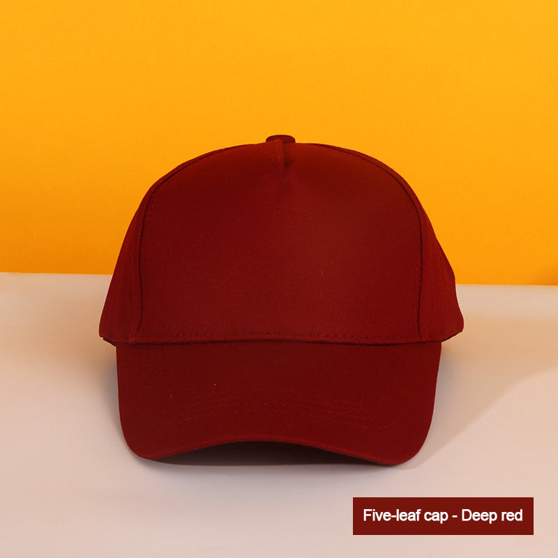 Heat transfer pure cotton five-panel baseball cap